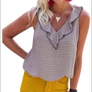 Cabi Stellar Star Print Top XL